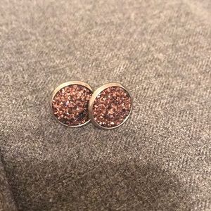 Rose gold earrings
